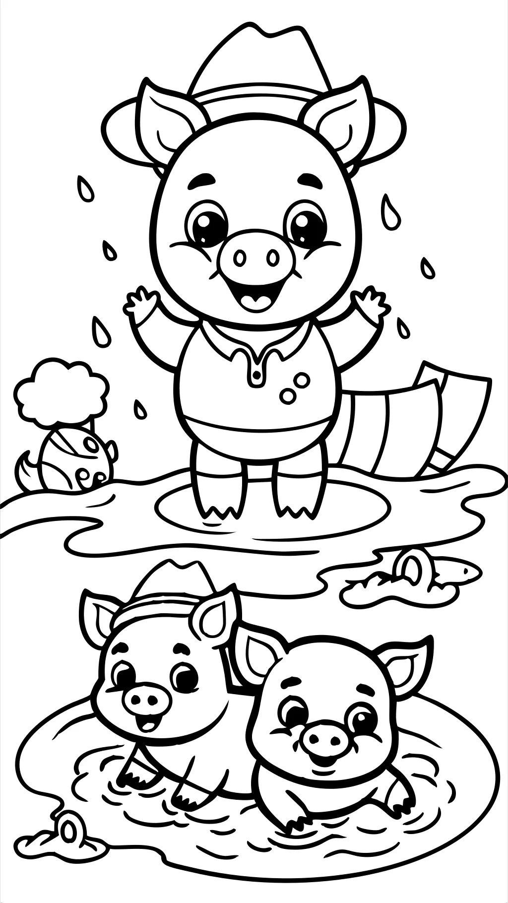 coloring pages pigs